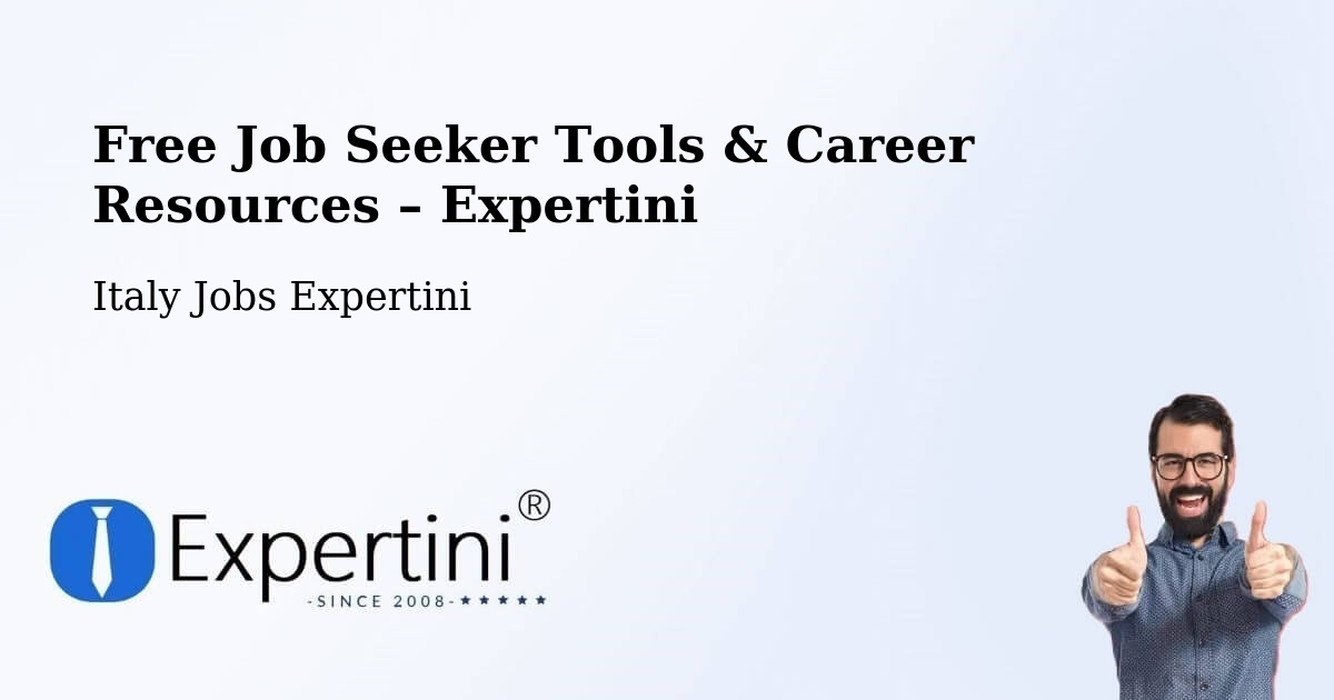 Free Job Seeker Tools & Career Resources – San Lazzaro - San Lazzaro, Italy Jobs Expertini