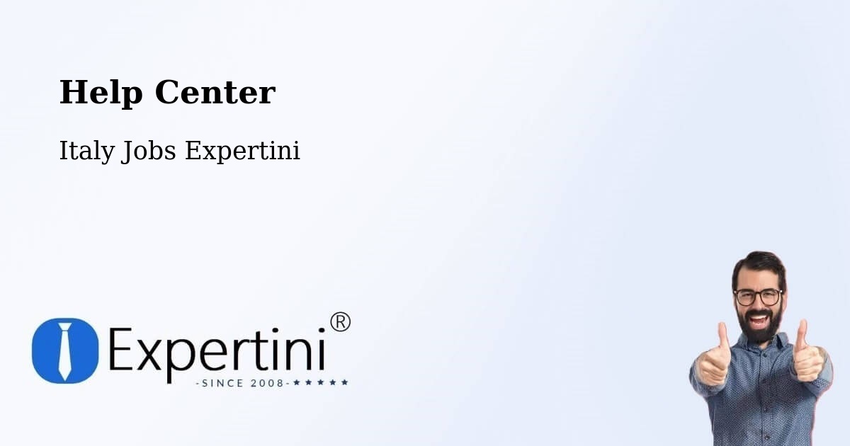 Help Center – San Lazzaro - Italy Jobs Expertini